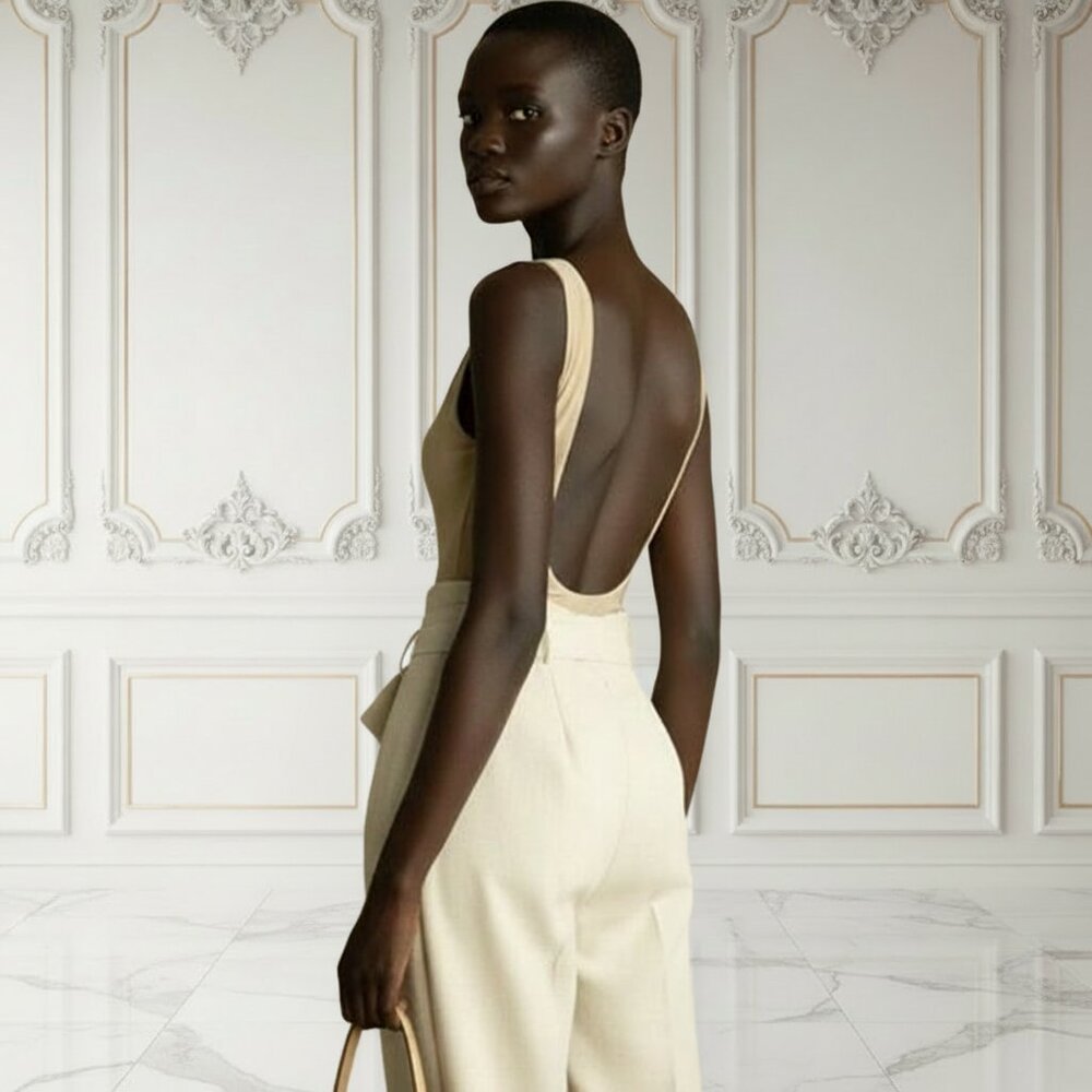 91. LAST FOUR NUDE Scoop Backside Bodysuit